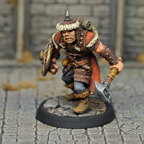 Otherworld Miniatures DAD9 - Male Half-Orc Fighter/Cleric