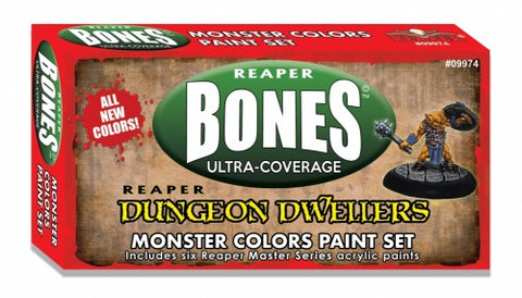 Reaper Miniatures 09974: MSP Bones: Dungeon Dwellers Paint Set - Monster Colors Set